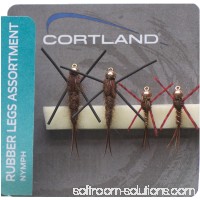Cortland 4pk Flies, Rubber Legs Assortment   555503313